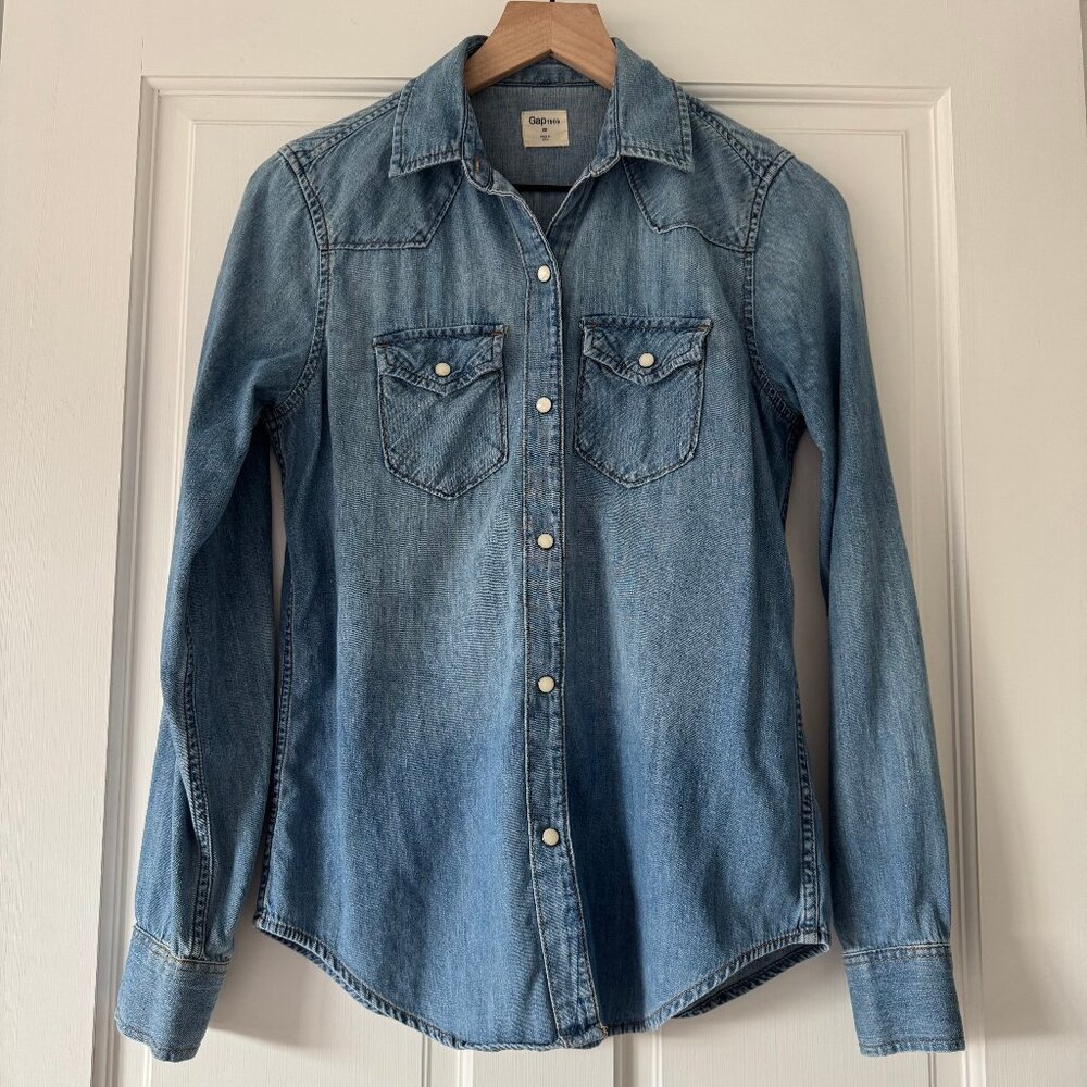 GAP Women's Denim Western Shirt